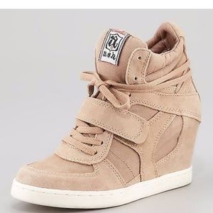 Ash suede canvas sneaker wedge limited edition
